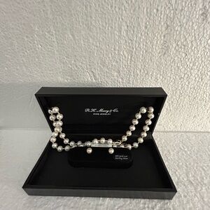Pearl Necklace and Earring Set